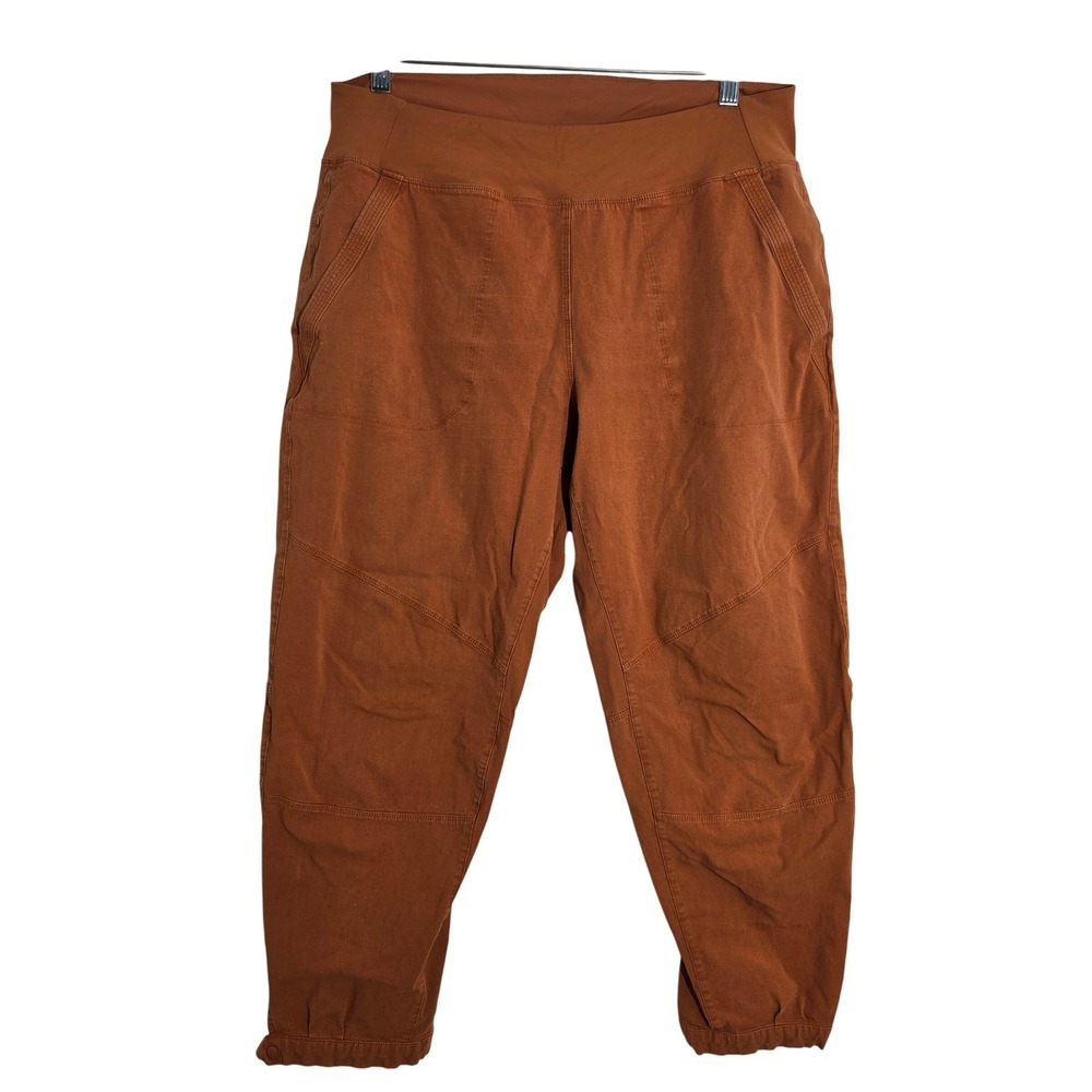 Patagonia 16 Women's Limestone Rock Orange Crop Cotton Blend Jogger Pants Casual